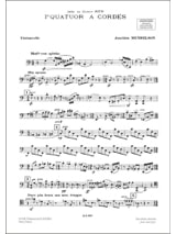 Quatuor à cordes n° 1 - Conducteur + parties - Joachim Mendelson